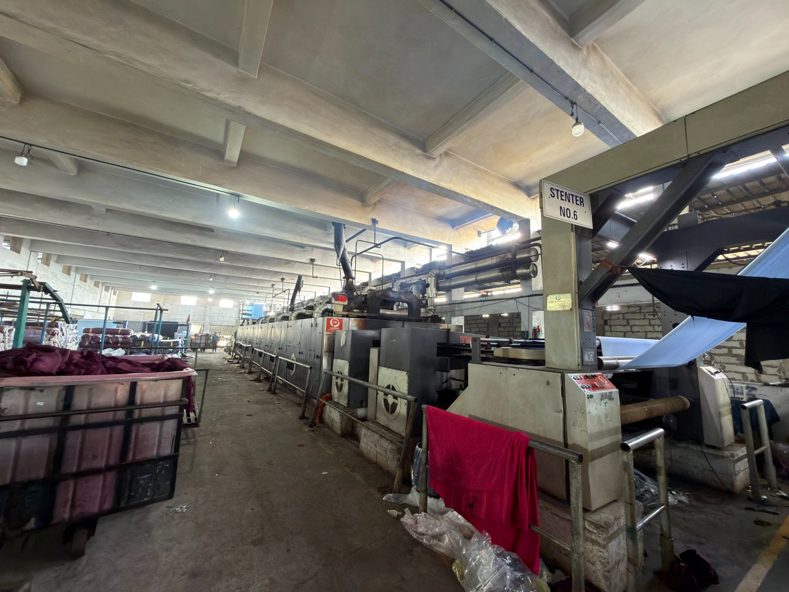 Stenter No.6 processing line